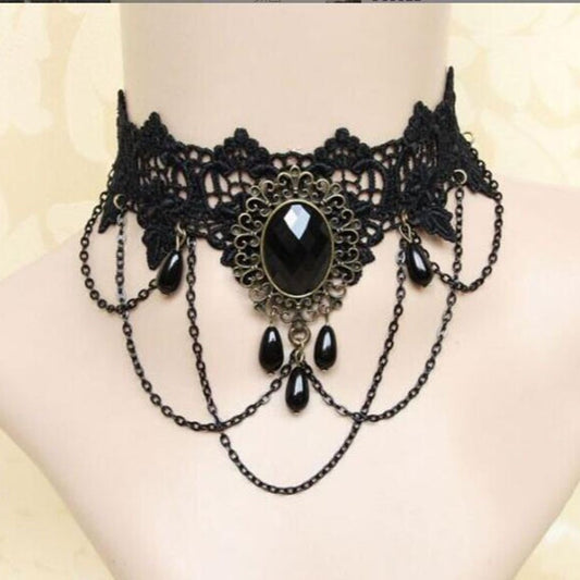 Choker lace necklace