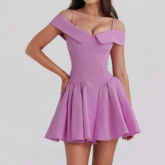 V-neck fashion dress