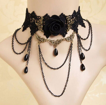 Choker lace necklace