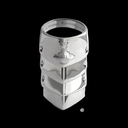 Vivienne Westwood Style Armor Ring Saturn Punk Jewelry