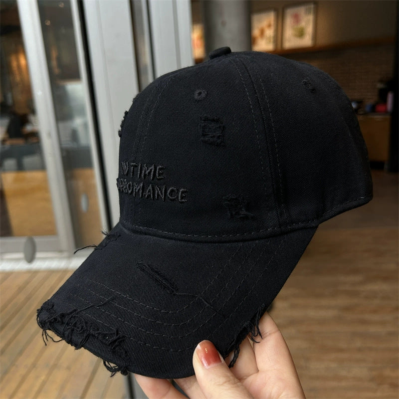 Hole-in-the-head baseball cap