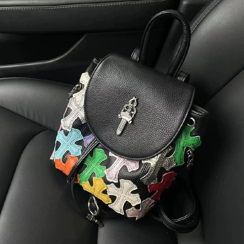 Retro Cross-Body Bag in Colorful Design