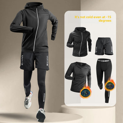 Thick-fabric warm-up quick-drying clothes