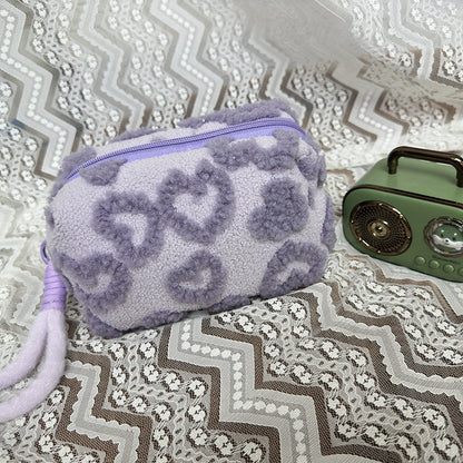 Ins Style Plush Cosmetic Storage Bag