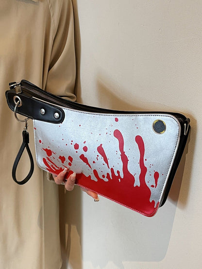 Women's Halloween-Themed PU Clutch Bag