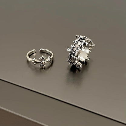 Punk Cross Adjustable Ring Vintage Gothic Unisex Jewelry