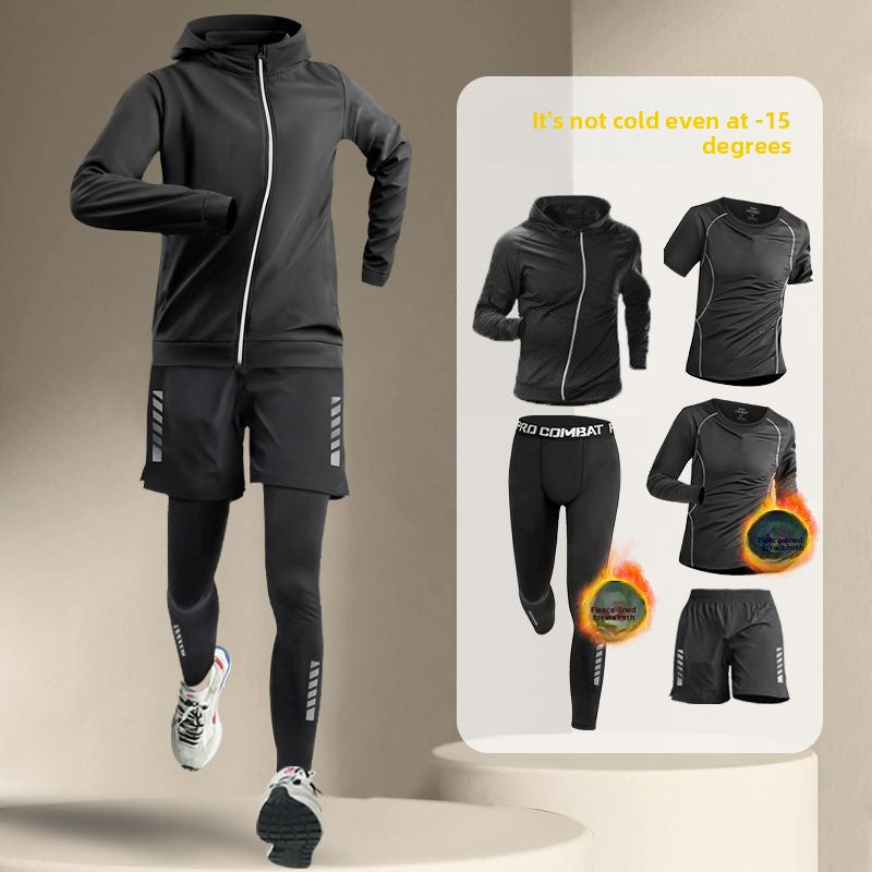 Thick-fabric warm-up quick-drying clothes