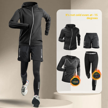 Thick-fabric warm-up quick-drying clothes