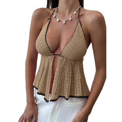 Lace-Up Drawstring Shirt Dress