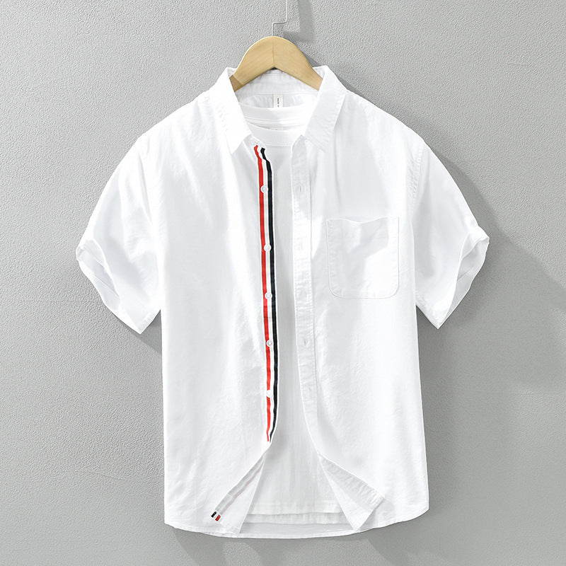 Cotton Short-Sleeve Shirt for Men