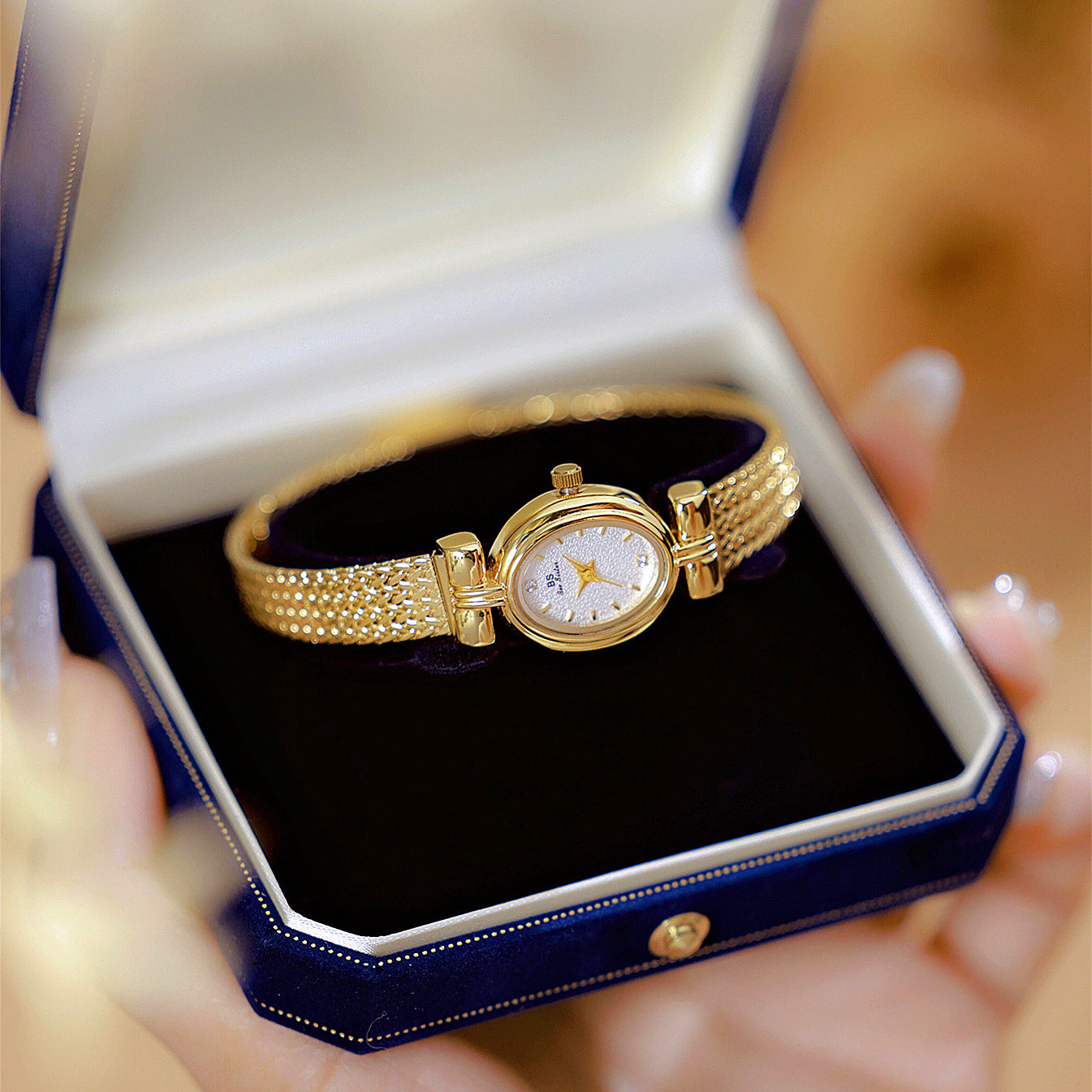 BS vintage light luxury jewelry, Wheat Ear Watch, elegant women's watch