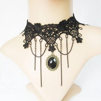 Choker lace necklace