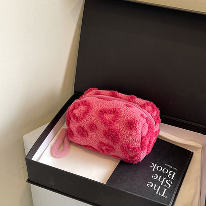 Ins Style Plush Cosmetic Storage Bag
