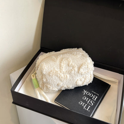 Ins Style Plush Cosmetic Storage Bag