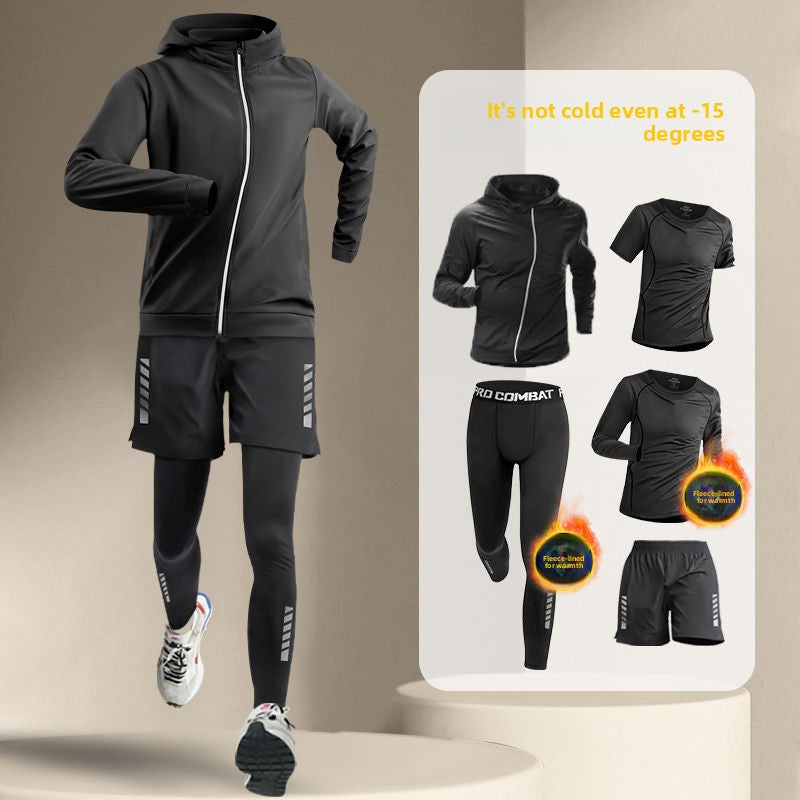 Thick-fabric warm-up quick-drying clothes