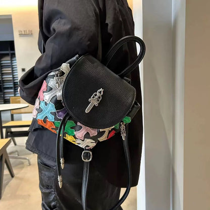 Retro Cross-Body Bag in Colorful Design