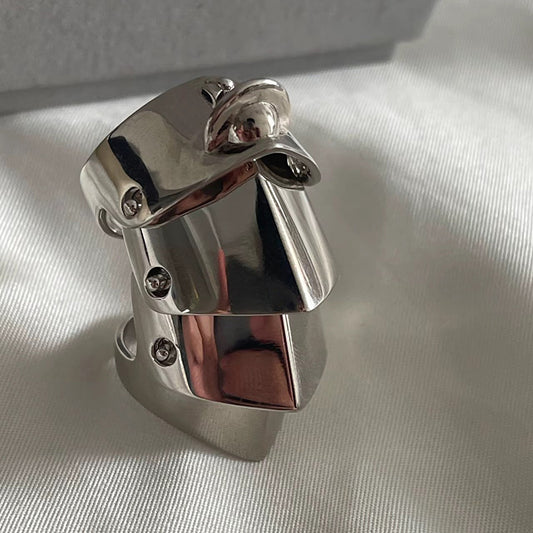 Vivienne Westwood Style Armor Ring Saturn Punk Jewelry