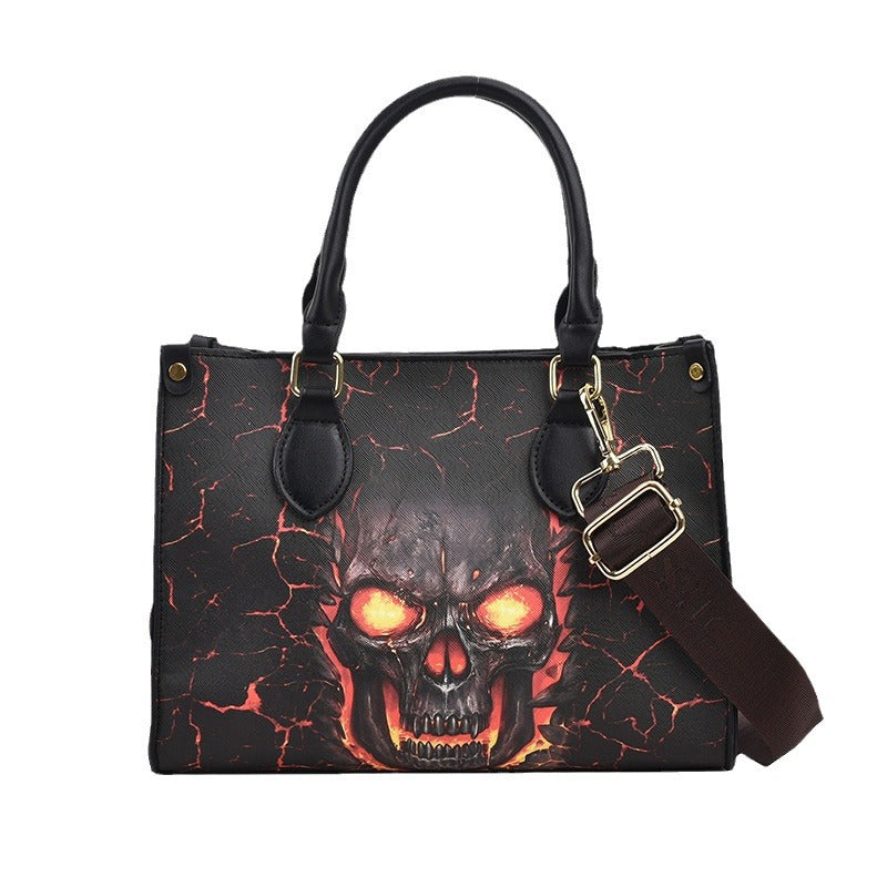 Fashion Printed Skull Large Capacity Tote Bag