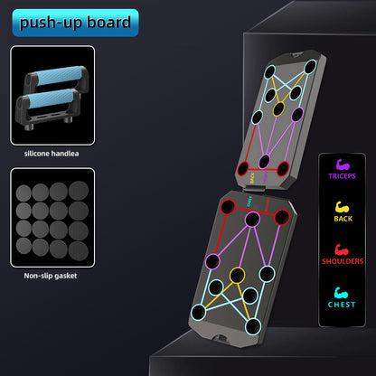 Multifunctional Push-Up Training Board with Non-Slip Mat