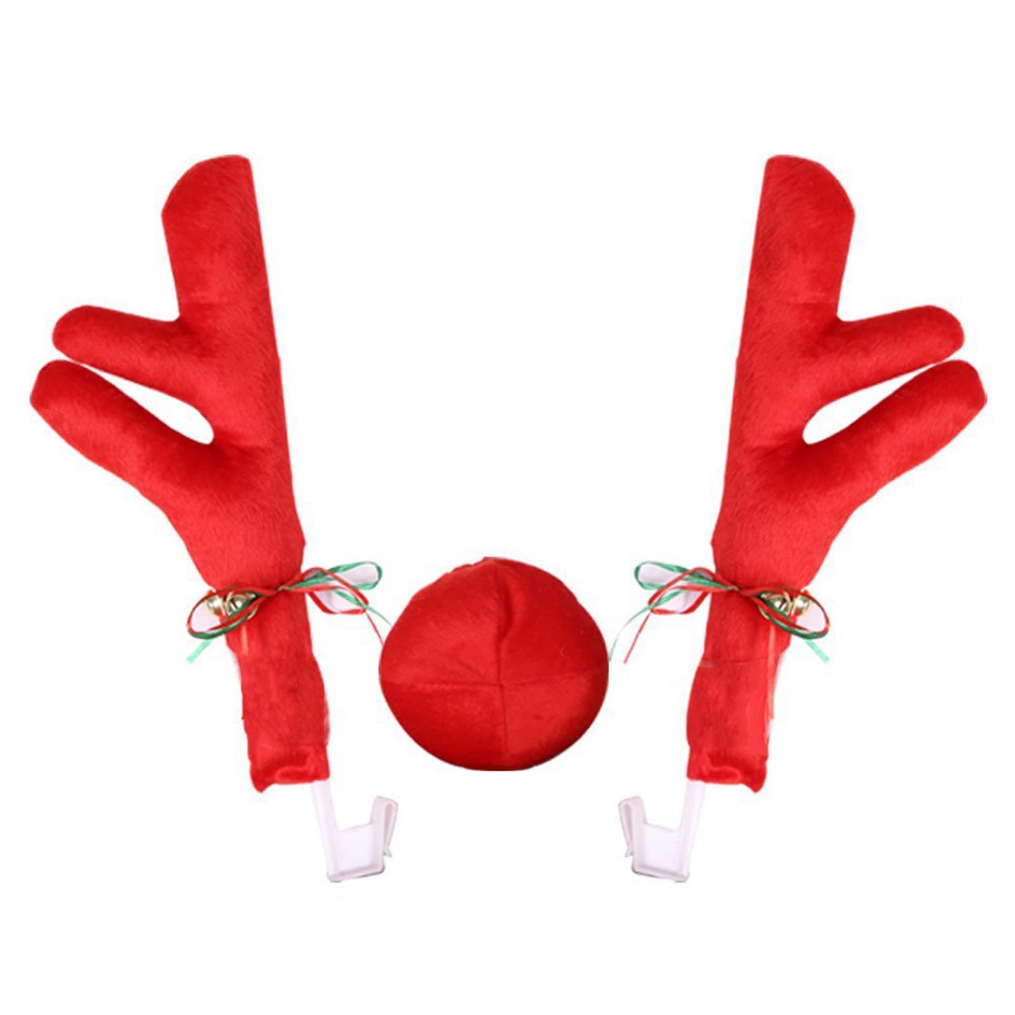 Christmas Car Antlers Short Plush Decorations
