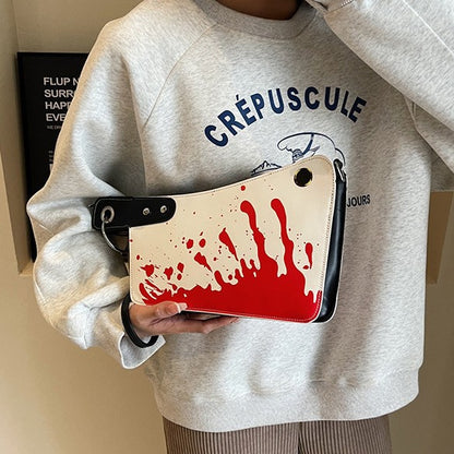 Women's Halloween-Themed PU Clutch Bag