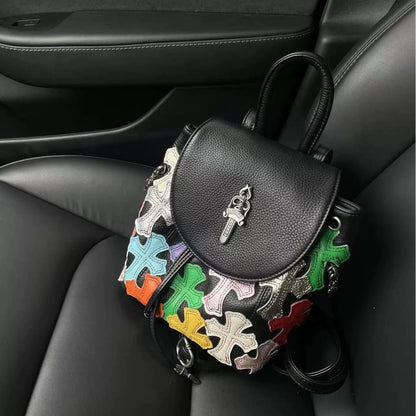 Retro Cross-Body Bag in Colorful Design