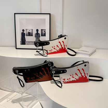 Women's Halloween-Themed PU Clutch Bag