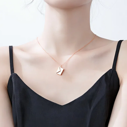 Fashion Jewelry Love You Envelop Necklace