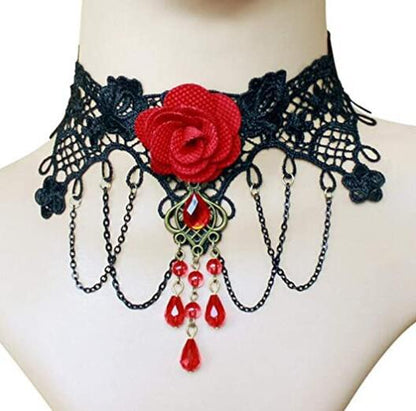 Choker lace necklace