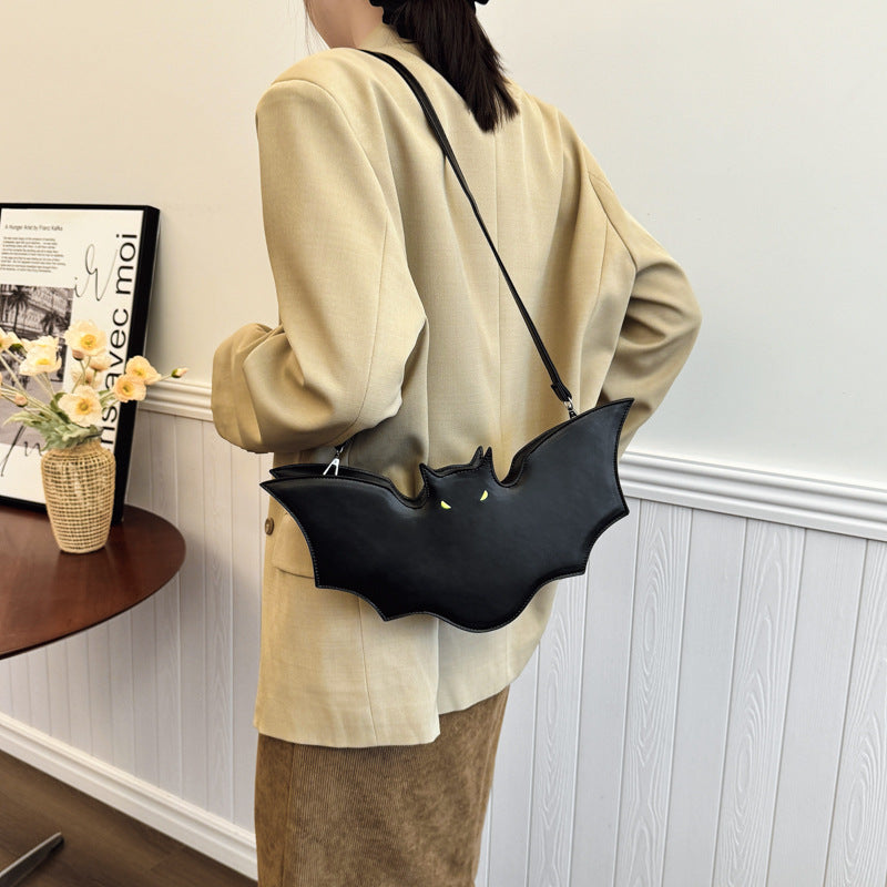 Halloween Bat PU Shoulder Cross-Body Bag