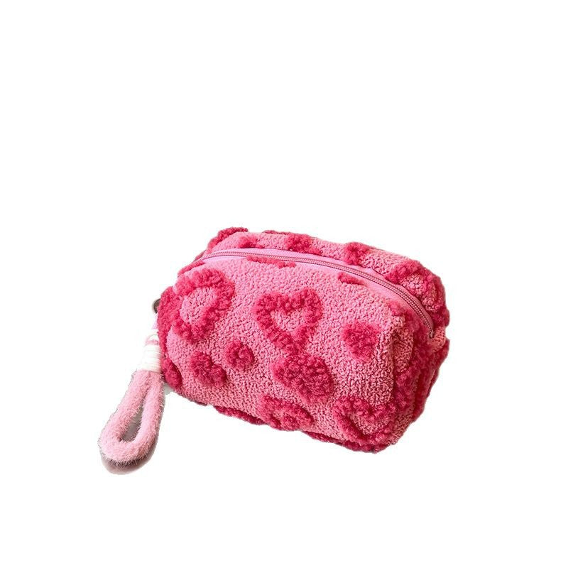 Ins Style Plush Cosmetic Storage Bag