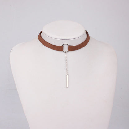 Velvet Tassel Choker Necklace