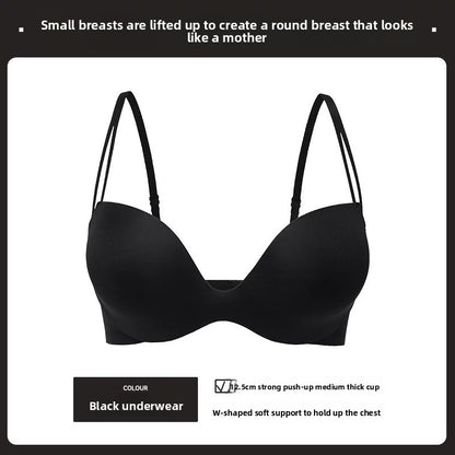 Leopard Print Push-Up Seamless Bra