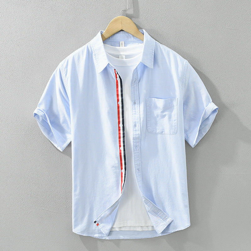 Cotton Short-Sleeve Shirt for Men