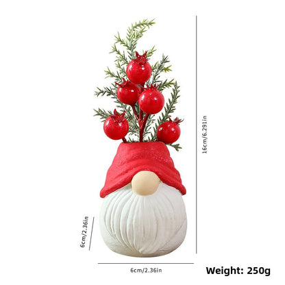 Resin Christmas Gnome Doll Santa Snowman Decoration Ornament