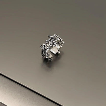 Punk Cross Adjustable Ring Vintage Gothic Unisex Jewelry