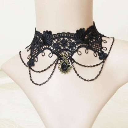 Choker lace necklace
