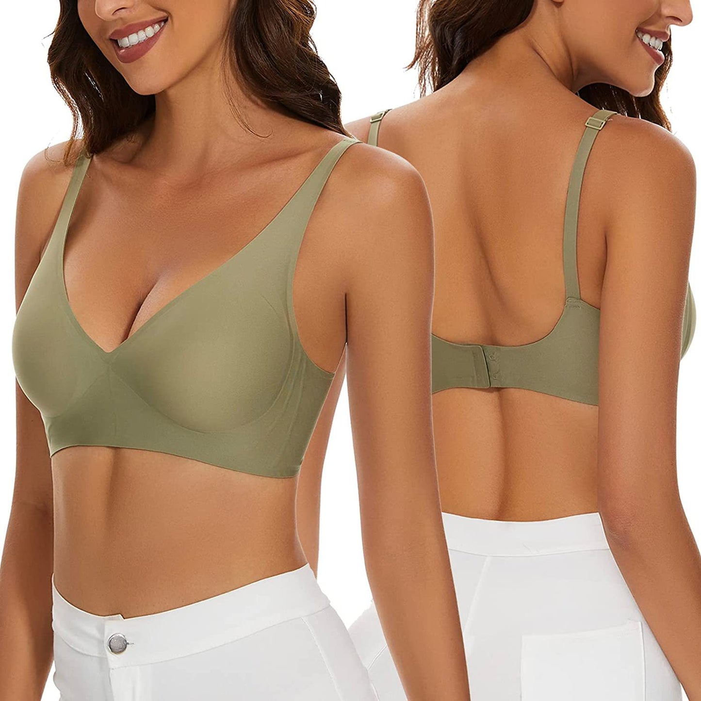 Seamless Wireless Push-Up Bra