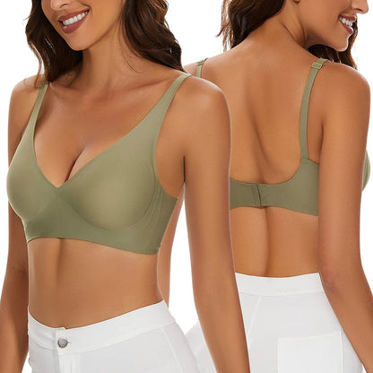 Seamless Wireless Push-Up Bra