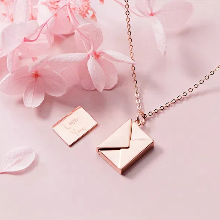 Fashion Jewelry Love You Envelop Necklace