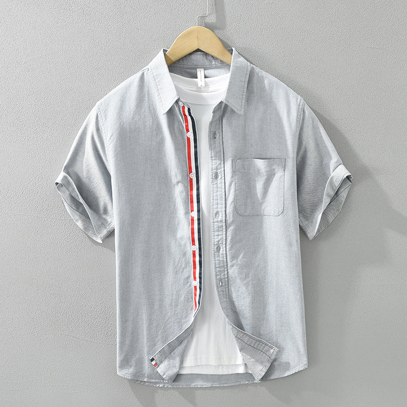 Cotton Short-Sleeve Shirt for Men