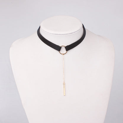 Velvet Tassel Choker Necklace