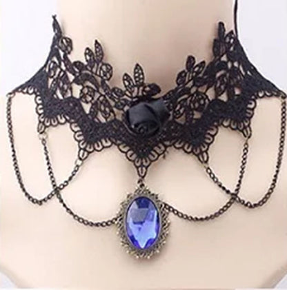 Choker lace necklace