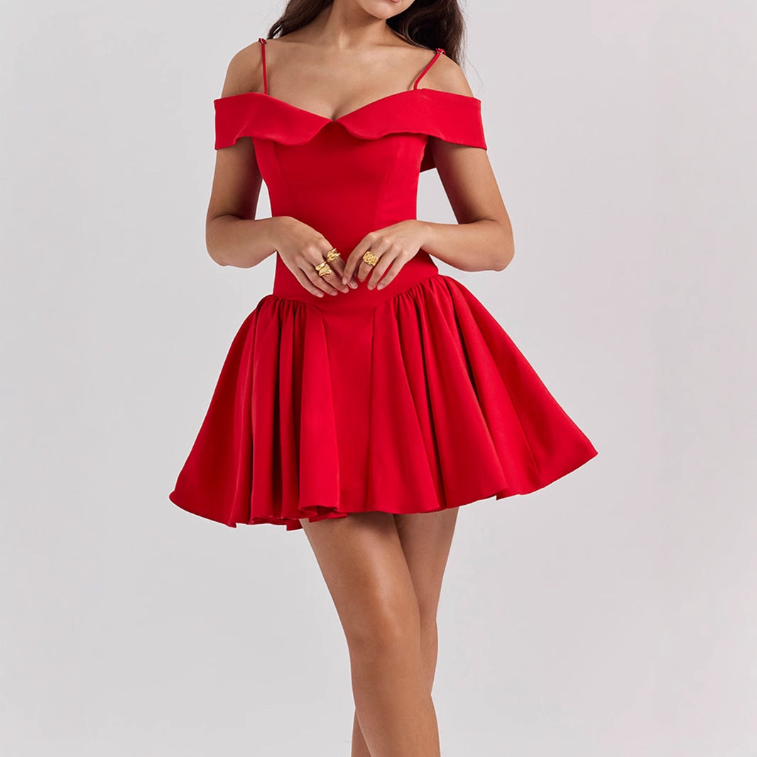 V-neck fashion dress