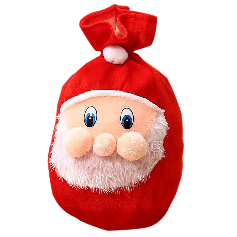 Gold Velvet Santa Claus Christmas Gift Bag
