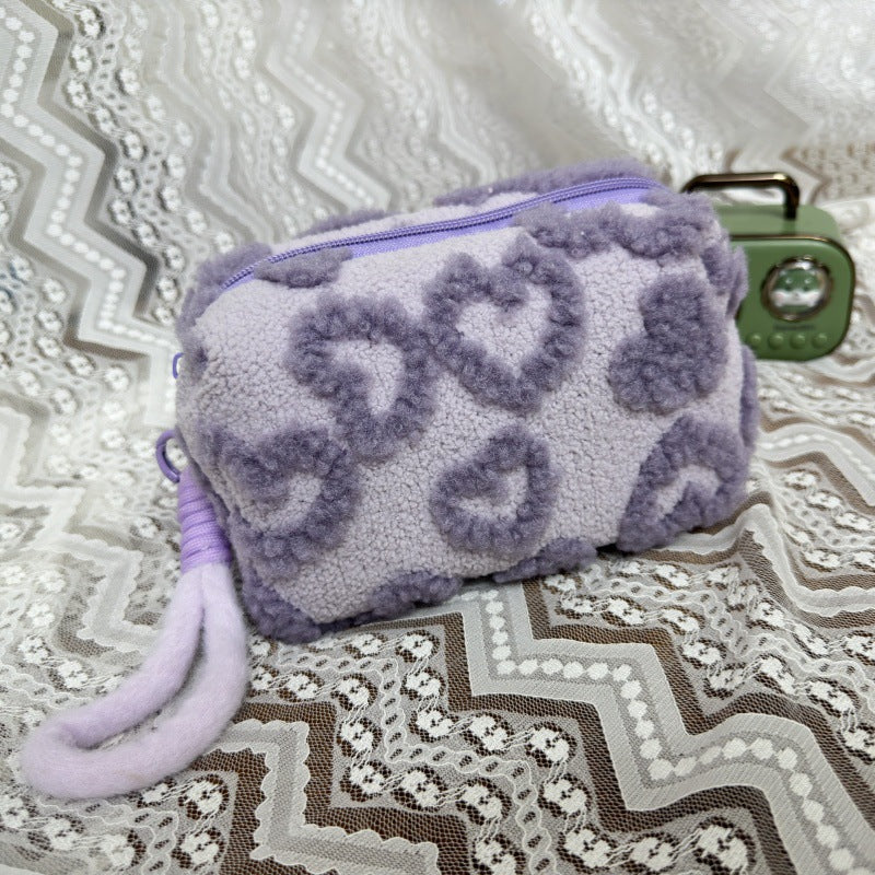 Ins Style Plush Cosmetic Storage Bag