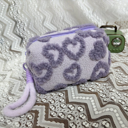 Ins Style Plush Cosmetic Storage Bag