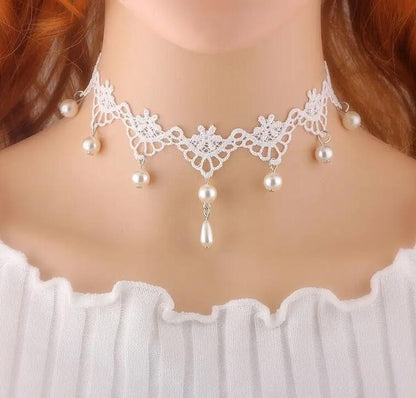 Choker lace necklace