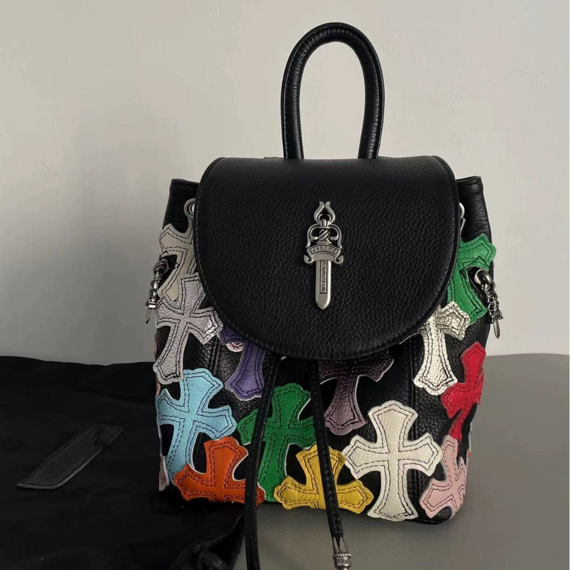 Retro Cross-Body Bag in Colorful Design