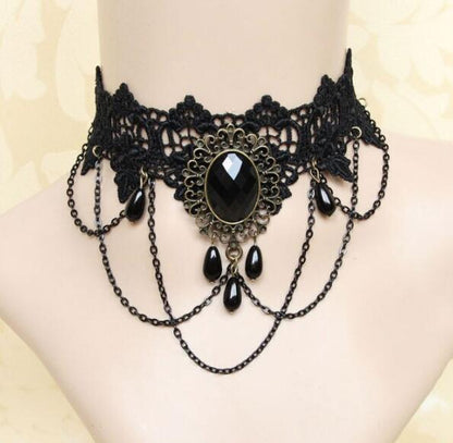 Choker lace necklace